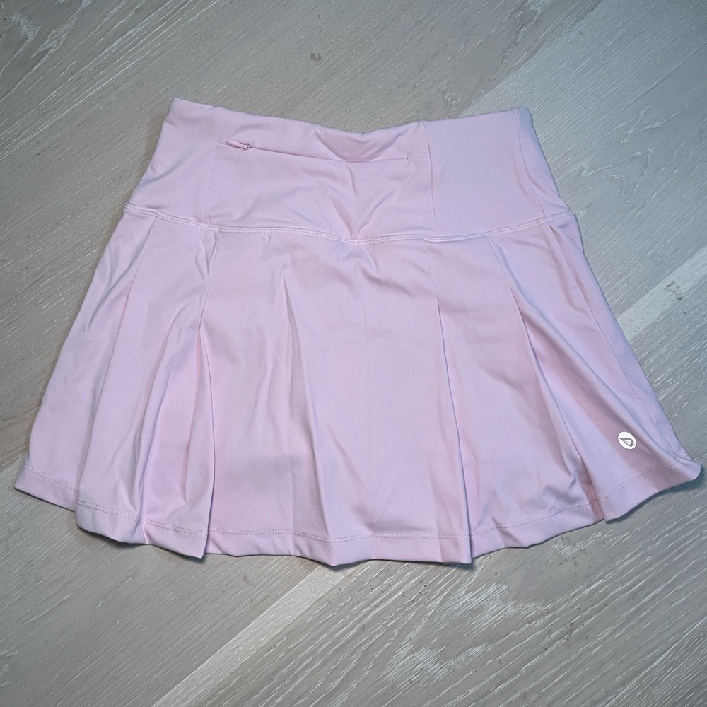 Baleaf Women's 13" High-Waisted Tennis Skirt Pleated Mini Athletic Skort Pink XS - Picture 4 of 9